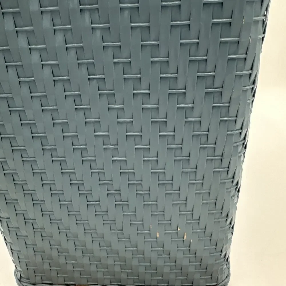 Vintage Mervyns Light Blue Plastic Basket Weave USA